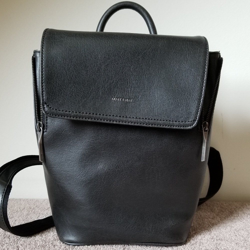 Matt & Nat vegan backpack black fab mini